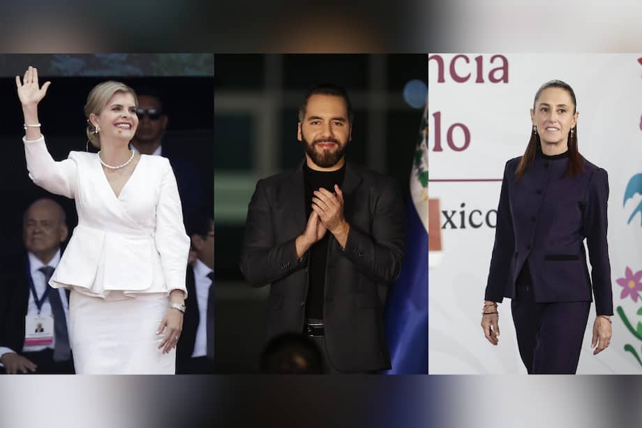 El presidente de El Salvador, Nayib Bukele, la mandataria de México, Claudia Sheinbaum, y su homóloga de Costa Rica, Laura Fernández, encabezan la lista de mandatarios latinoamericanos mejor valorados por la ciudadanía en junio.