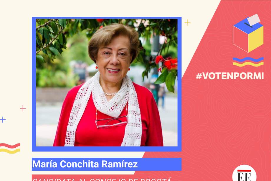 Maria Conchita Ramírez, candidata al concejo de Bogotá.