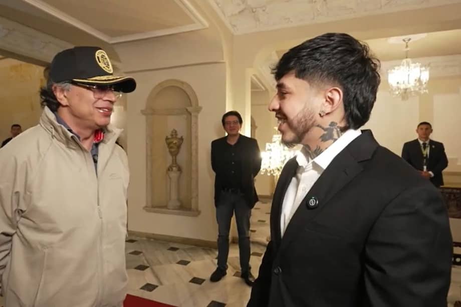 El presidente Gustavo Petro tuvo un stream con Westcol en el Palacio de Nariño.