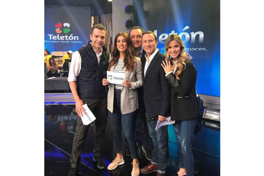 Los presentadores a cargo de la conducción e la Teletón en 2018. / Tomada de Instagram (zahirabenavides16)