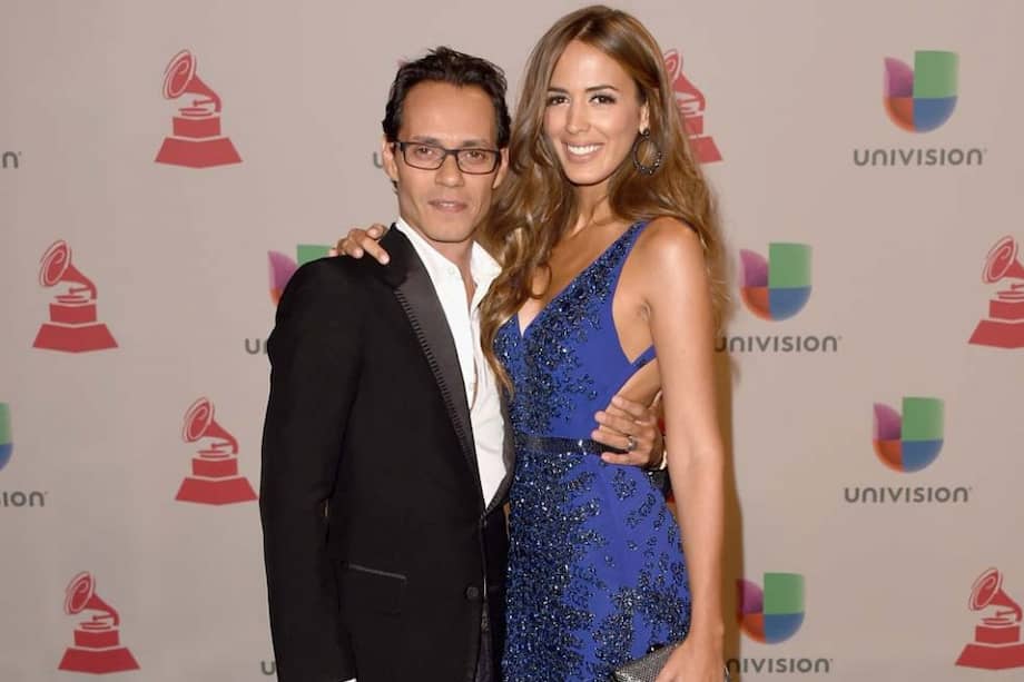 Marc Anthony y su actual esposa, Shannon de Lima. / AFP