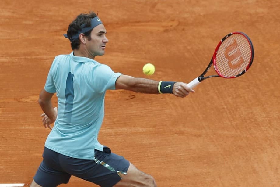 Roger Federer en su debut en Monte Carlo. Foto: AFP