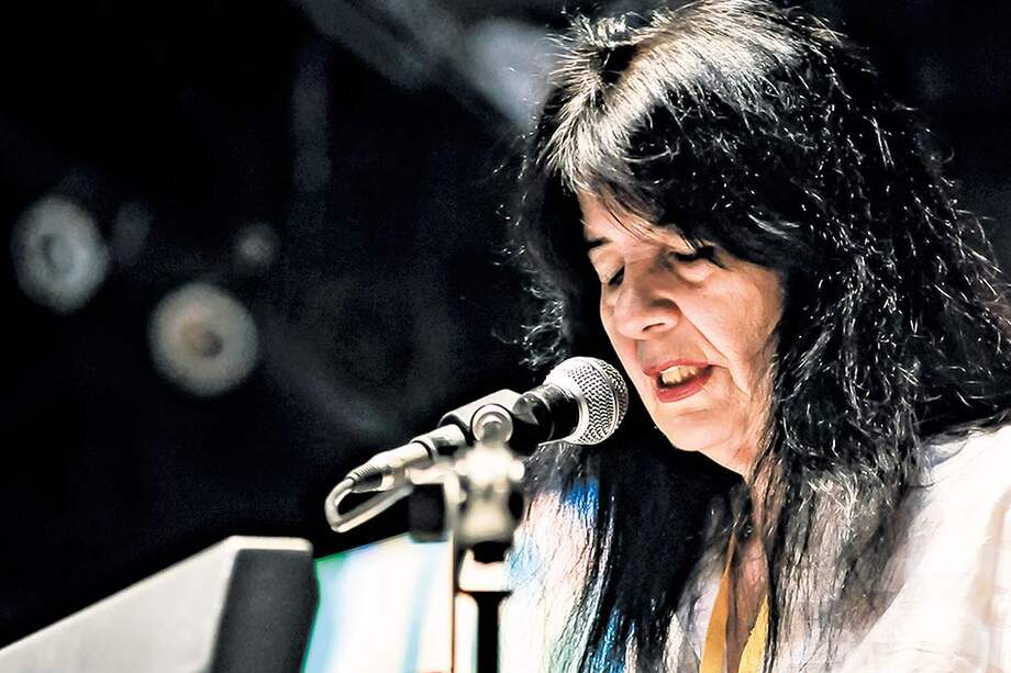 La poeta Joy Harjo, una de las invitades principales del Festival de Poesía de Medellín, que concluye hoy. /Natalia Rendón
