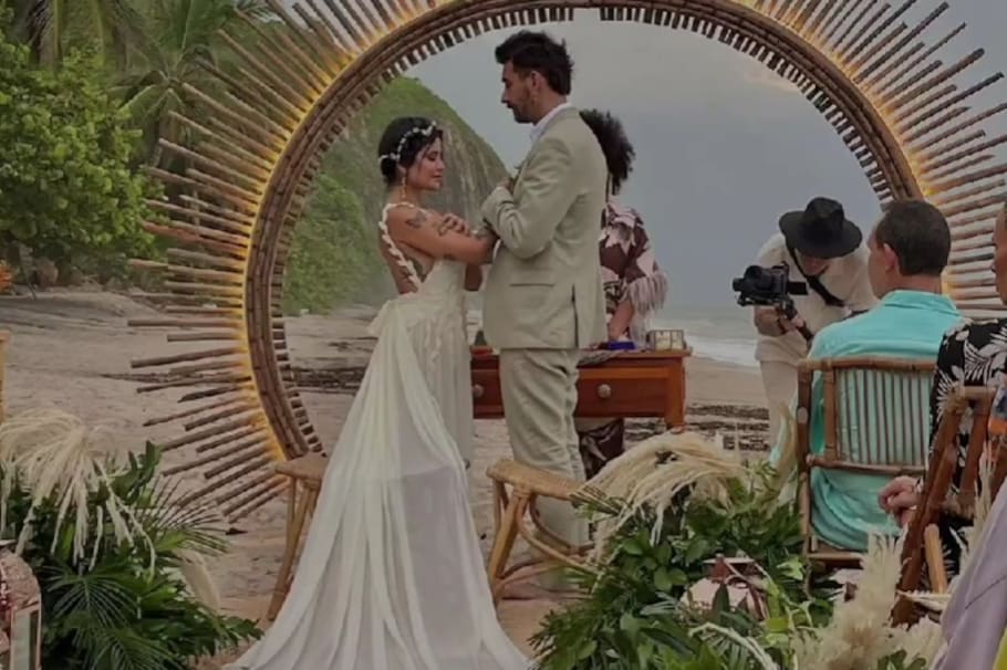 Así fue la boda de Martina, la peligrosa: se casó frente al mar