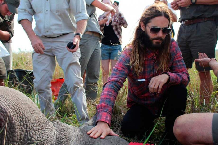 Fotografía cedida en donde aparece el actor Jared Leto, quien se unirá a la lucha contra la caza furtiva de animales en peligro de extinción en África y Asia, como embajador global del Fondo Mundial para la Naturaleza (WWF). / Efe