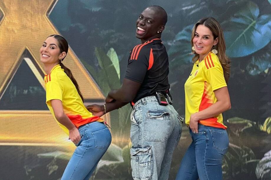 'Campanita' junto a Carolina Soto y Catalina Gómez, sus compañeras de 'Día a Día'.