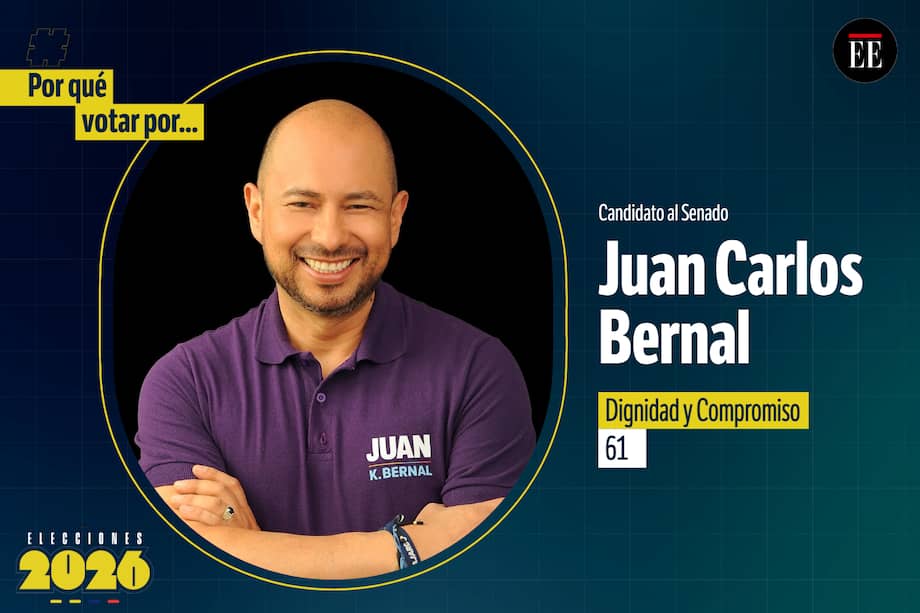 Candidato Juan Carlos Bernal.