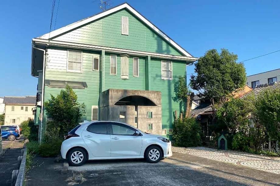 Casa familiar en un barrio Gifu, centro de Japón.