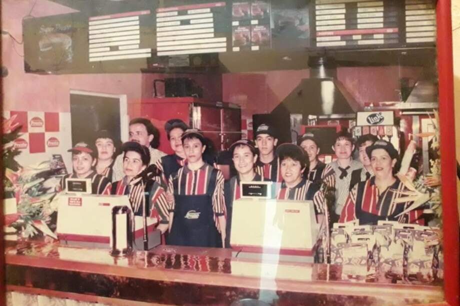 Así lucía uno de los locales de Presto en los años 90.