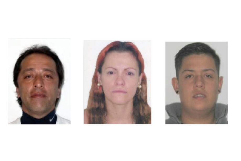 Carlos Armando Gil Díaz, Olga Cano Agudelo y Brandon Esneyder Gaitán Sánchez. / Fiscalía General de la Nación