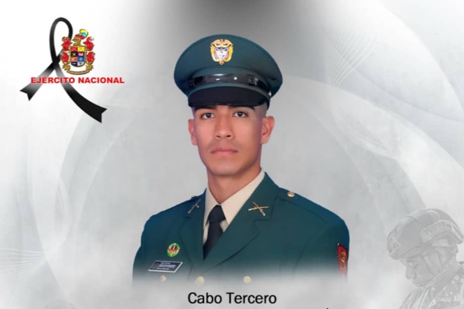 El cabo tercero Esnéider Romero Barragán falleció mientras realizaba labores de control en la vía entre Río de Oro y Aguachica.