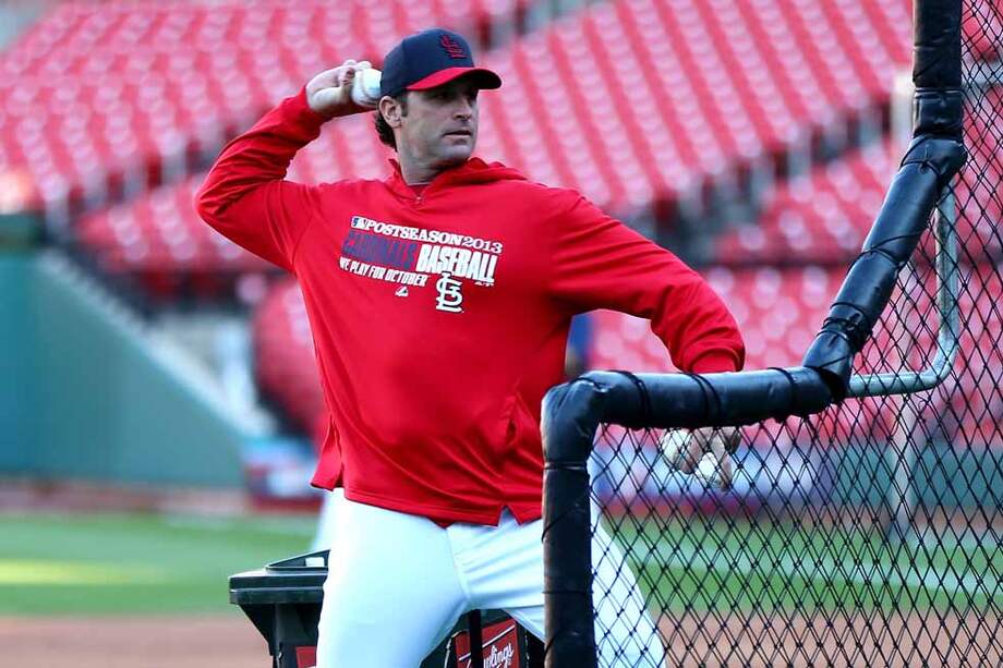 El mánager de los Cardenales de San Luis, Mike Matheny. / AFP