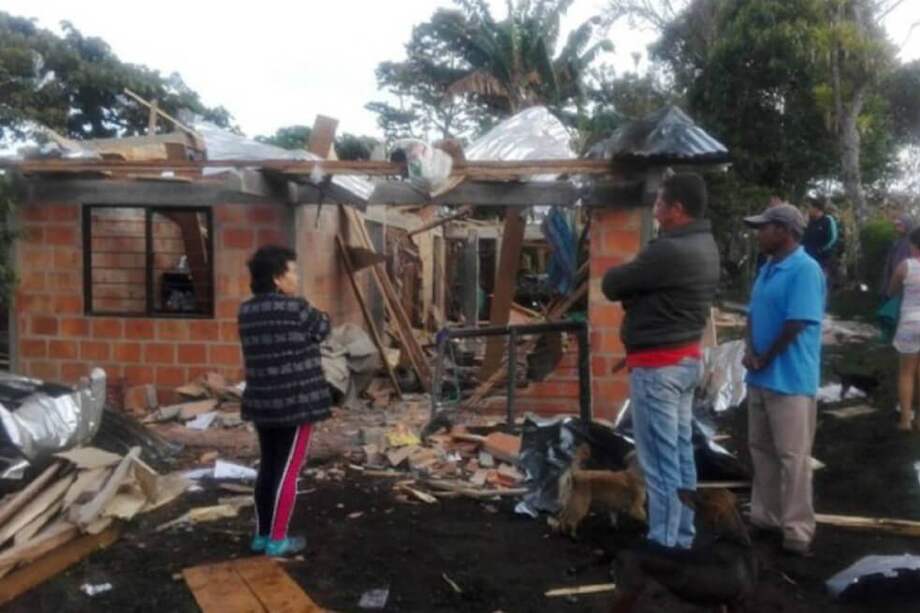 Los heridos hacen parte del Resguardo de Honduras - Vereda Lomitas. / Cortesía