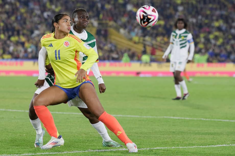 Maithé López durante la Copa Mundial Femenina sub-20 de la FIFA Colombia 2024 en el estadio de El Campín de Bogotá.