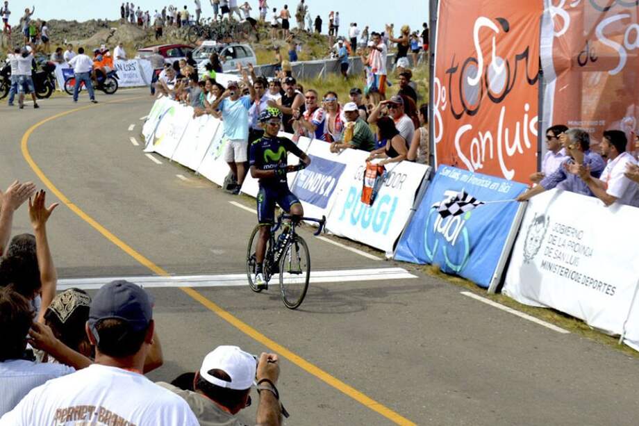 Nairo Quintana, ganó la cuarta etapa del Tour de San Luis