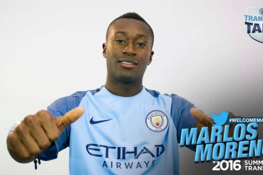 Marlos Moreno, nuevo jugador del Manchester City. Foto: Manchester City