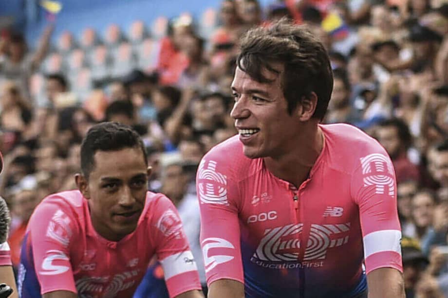 Rigoberto Urán, de 32 años, ciclista colombiano del Education First. / AFP