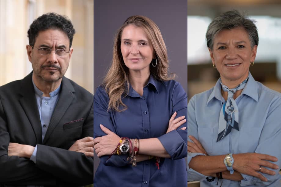 Iván Cepeda, Paloma Valencia y Claudia López.
