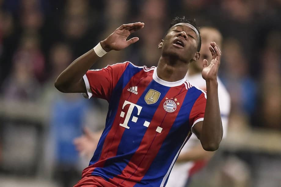 David Alaba, lateral del Bayern Múnich. Foto: AFP