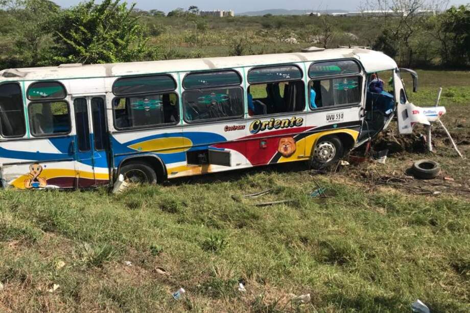 11 personas heridas dejó el accidente. / Cortesía El Heraldo