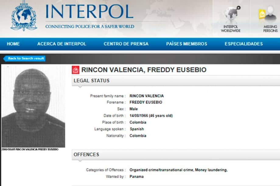 Freddy Rincón tiene orden de captura internacional