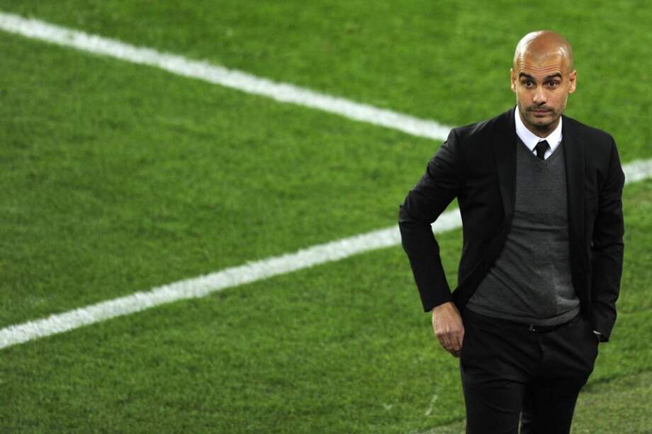 Imagen de Pep Guardiola durante la UEFA Champions League/ AFP