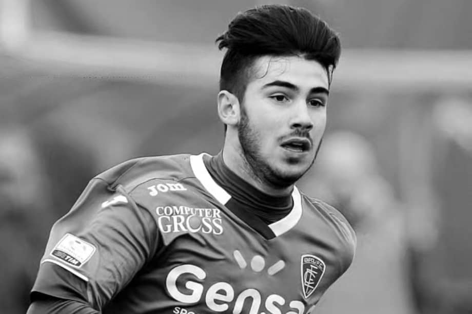 Mattia Giani, futbolista del Castelfiorentino, que falleció este fin de semana en Italia.