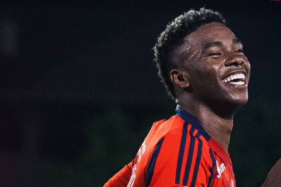 John Edwin Montaño, el autor del gol que le dio el triunfo al DIM.