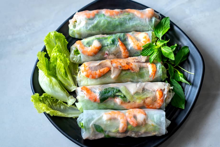 Spring rolls, una propuesta gastronómica de origen chino para saborear tus vegetales favoritos.