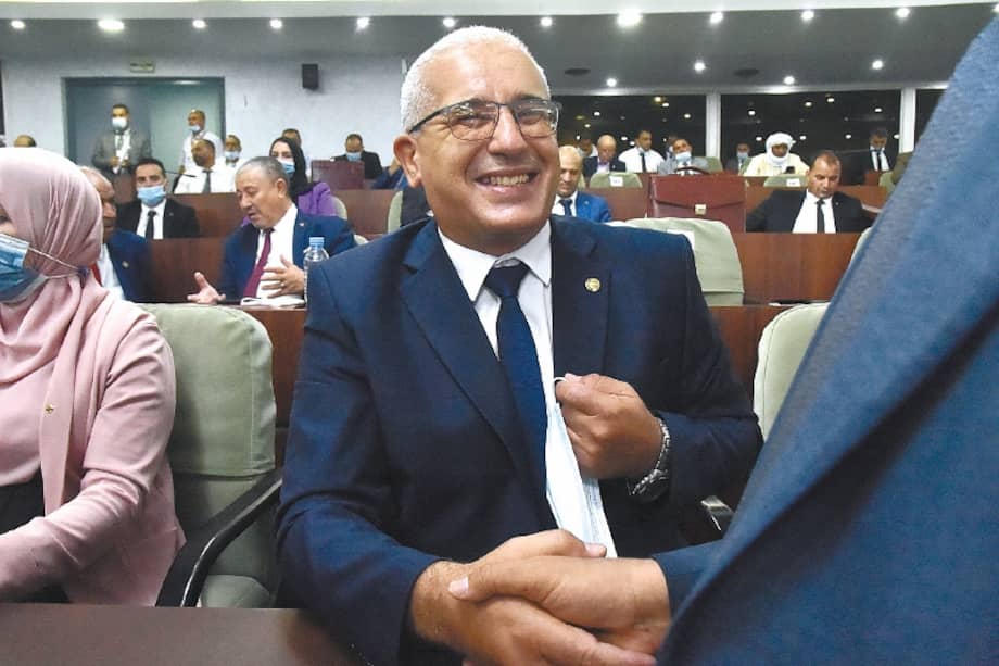 Brahim Boughal durante una ceremonia oficial en la Asamblea Nacional. / AFP.