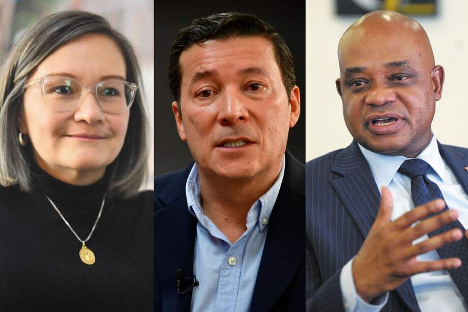 Cielo Rusinque (SIC), Hernán Penagos (Registraduría Nacional), Luis Gilberto Murillo (Cancillería).