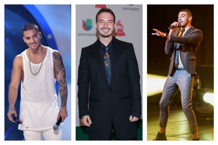 Maluma, J Balvin y Manuel Medrano.