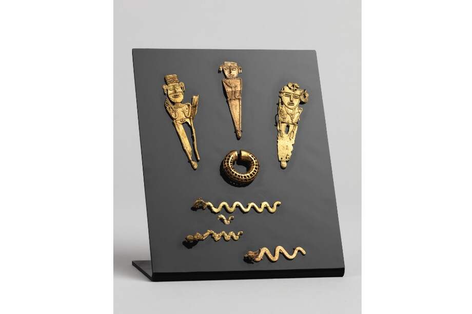 Algunas de las piezas que retornaron a Colombia desde Suiza.