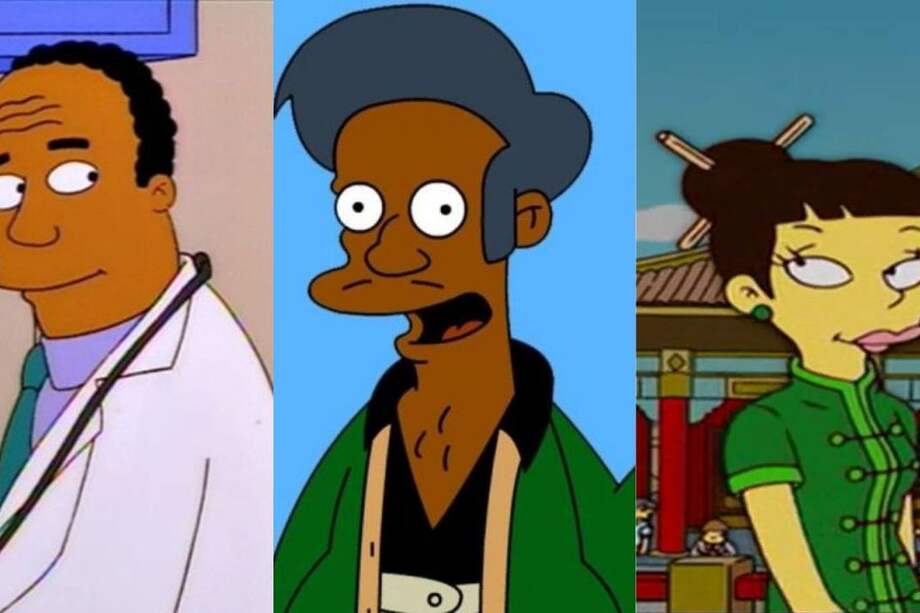 La voz de Apu Nahasapeemapetilon, un tendero de origen indio, fue interpretada hasta enero por el actor Hank Azaria, mientras que Harry Shearer tenía a su cargo la voz del Dr. Hibbert.