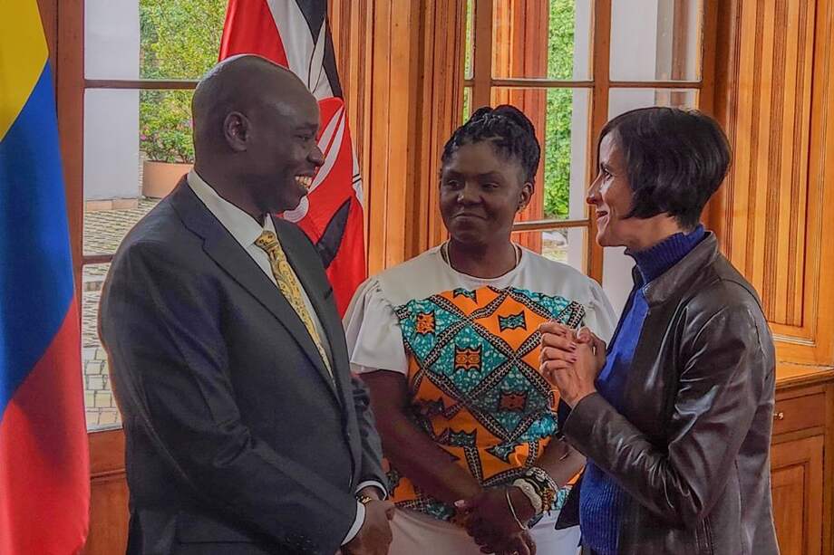 Rigathi Gachagua, vicepresidente de Kenia, Francia Márquez, vicepresidenta de Colombia y Susana Muhamad, ministra de Ambiente de Colombia.
