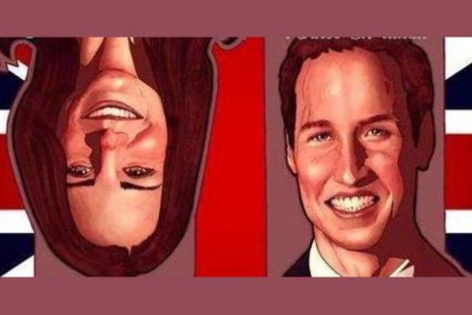 Comic de Príncipe Guillermo y Kate Middleton