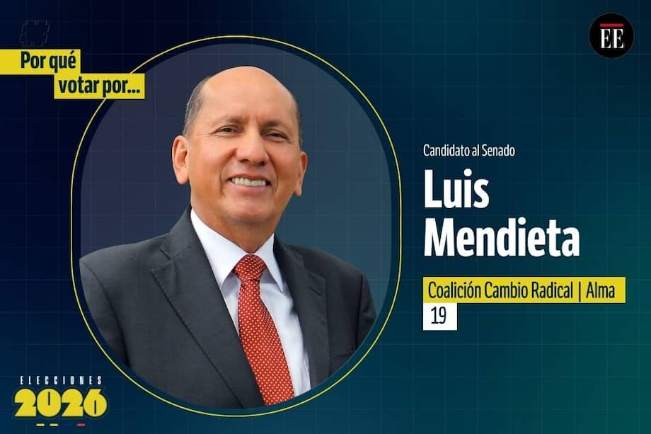Luis Mendieta, candidato al Senado.