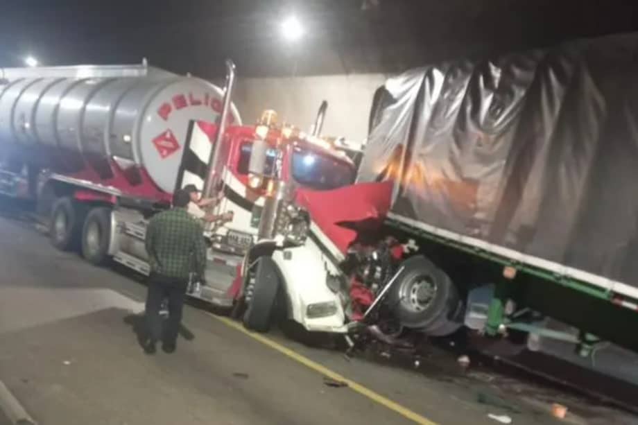 Accidente en el túnel Renacer de la Vía al Llano