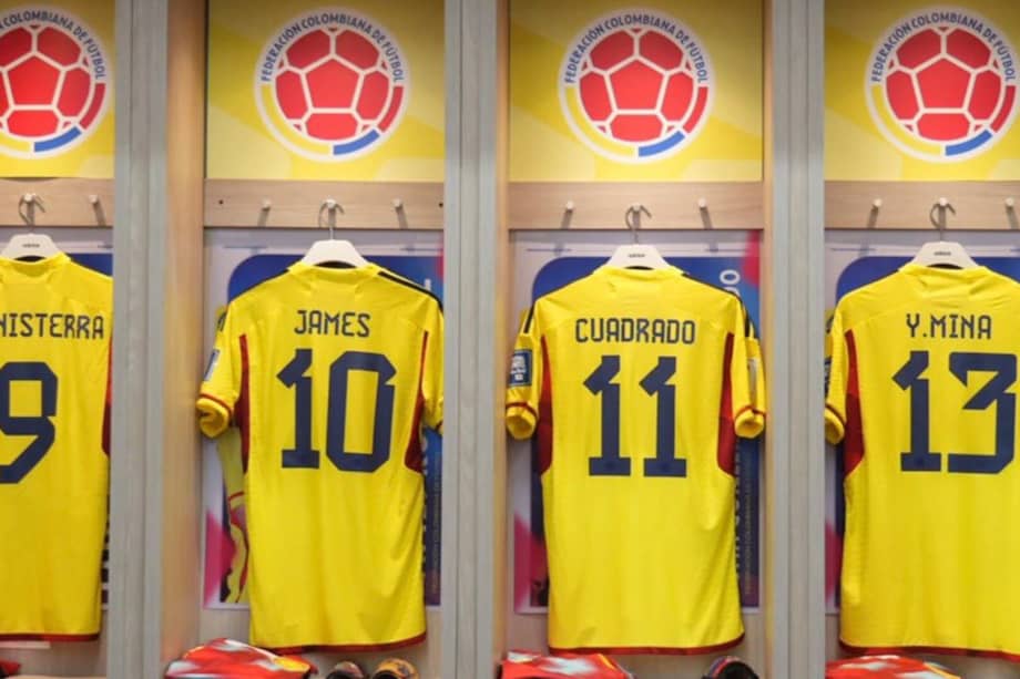 Camerino de la selección de Colombia.