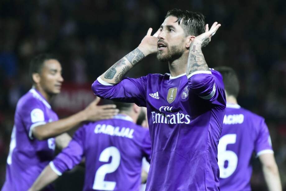 El defensa Sergio Ramos fue el autor del segundo gol. / EFE
