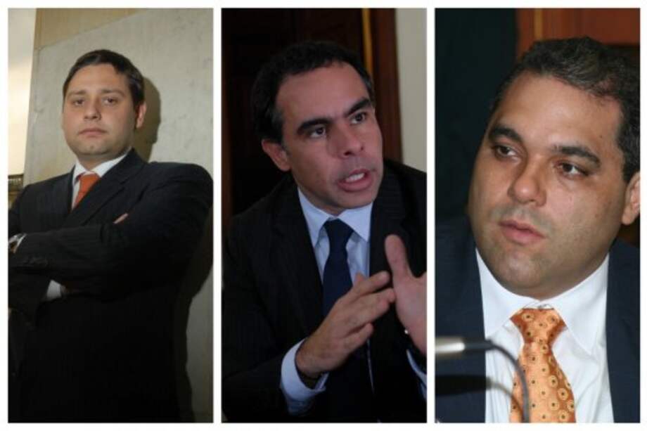 En la foto de Izquierda a Derecha: Mauricio Lizcano, Armando Benedetti y José David Name.