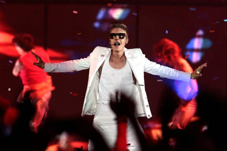 Justin Bieber en un concierto de la gira 'Believe'.