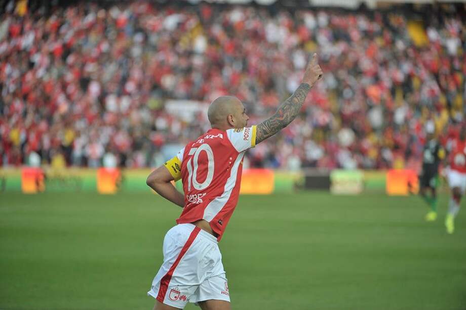 Ómar Sebastián Pérez, capitán de Independiente Santa Fe. / Gustavo Torrijos - El Espectador.