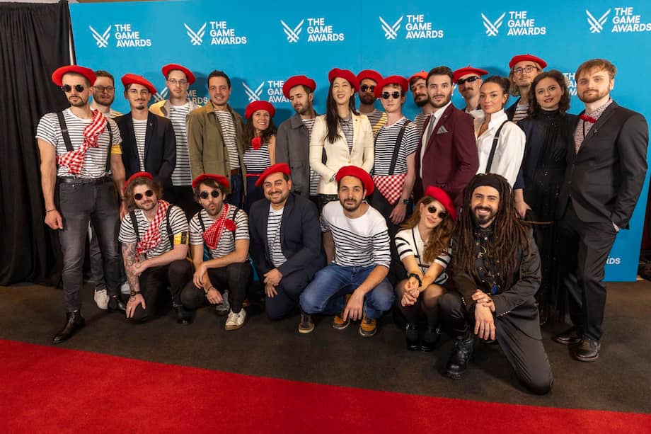 Delegación de Clair Obscur: Expedition 33 en la gala de The Game Awards 2025 en el Peacock Theater de Los Angeles, California, Estados Unidos.