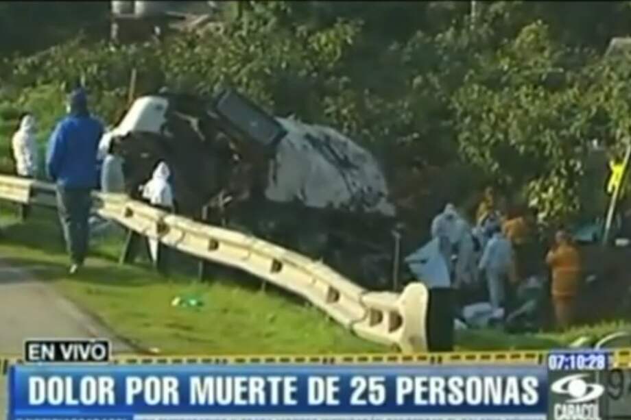 Imagen del lugar del accidente