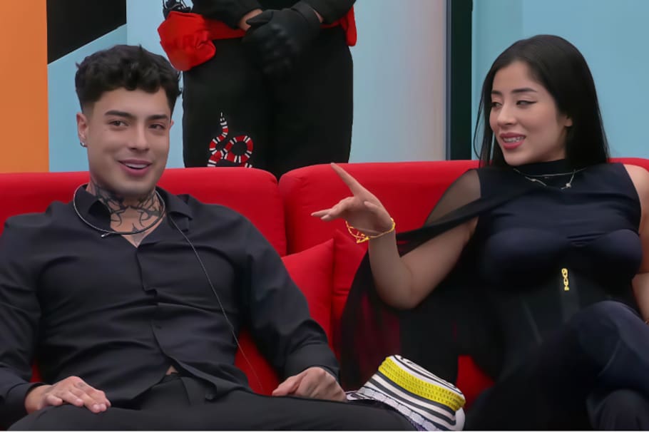 Naim y Katy Cardona en 'La Mansión VIP'.