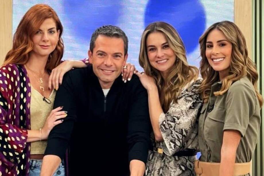 Carolina Cruz, Iván Lalinde, Catalina Gómez y Carolina Soto: presentadores de 'Día a Día' de Caracol Televisión.