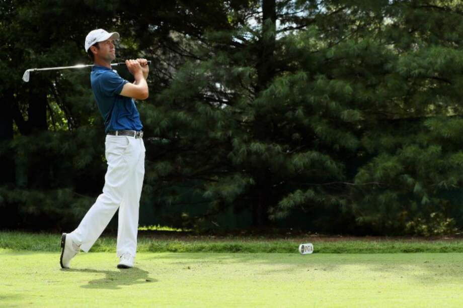 El estadounidense Robert Streb durante la segunda ronda del PGA Championship. / AFP