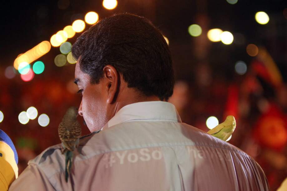 El presidente y candidato venezolano, Nicolás Maduro, durante un acto de su campaña en Caracas. / AFP