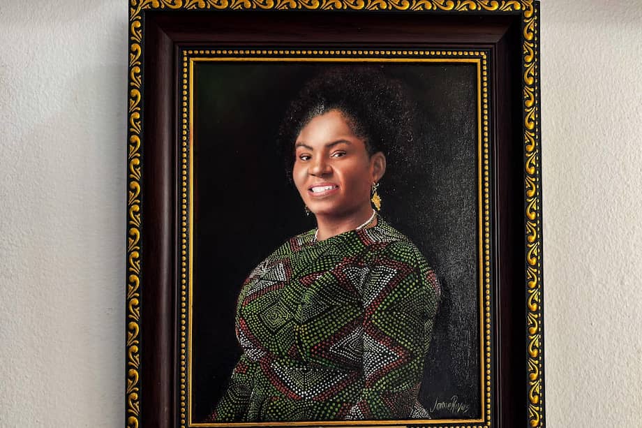 Retrato de Francia Márquez que permanecerá en la Casa de Nariño.